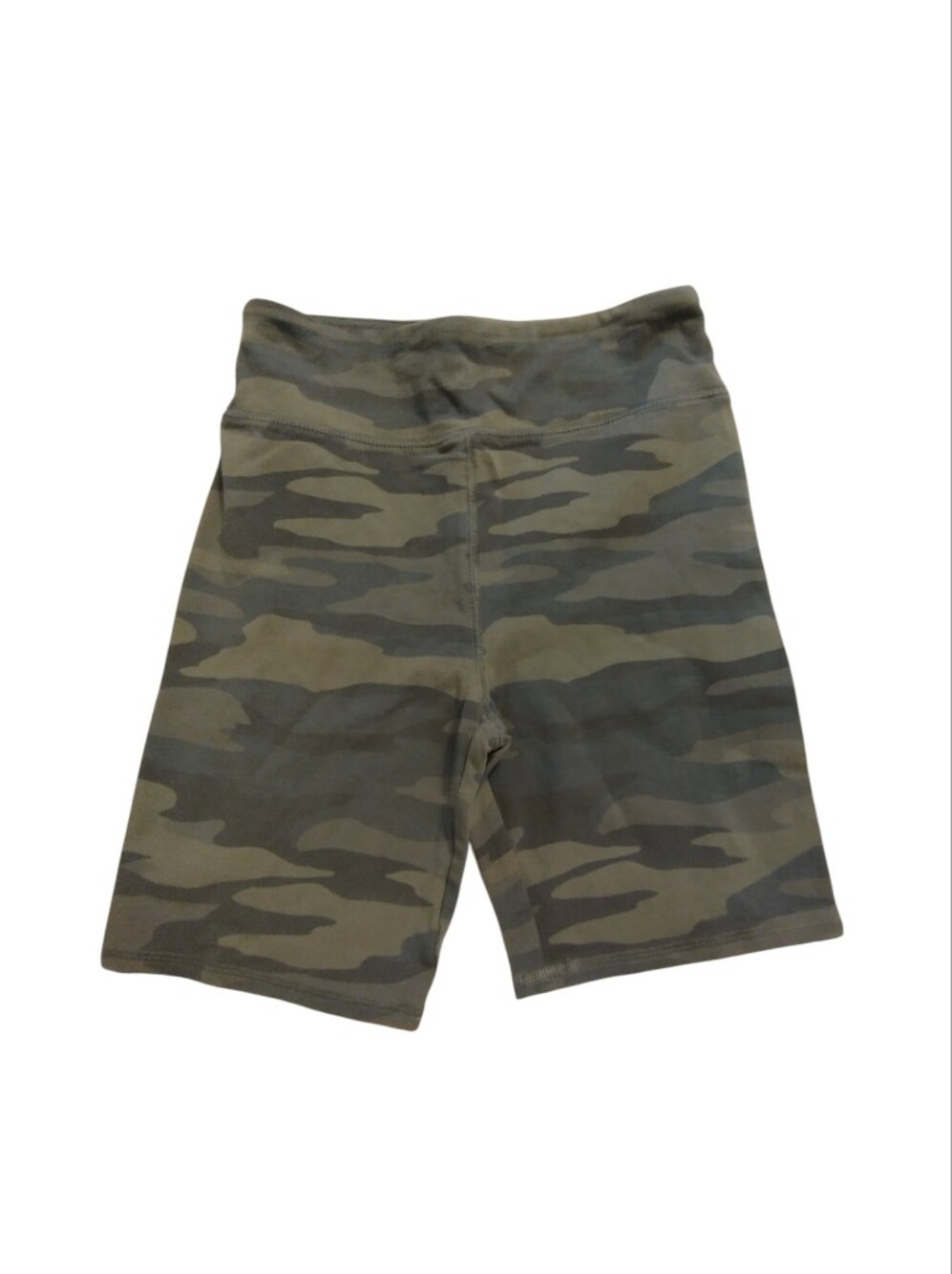 EUC So 2/$10 Women's Camo Lounge Life Stretch Bike Shorts - Olive Green Medium